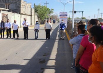 Entregan en Nuevo Laredo pavimentaciones en Col Nueva Era y acceso a APTIV