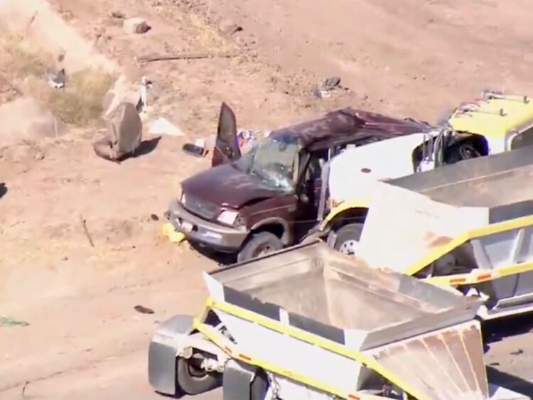 Mueren 10 mexicanos en accidente automovilístico en California, confirma la SRE