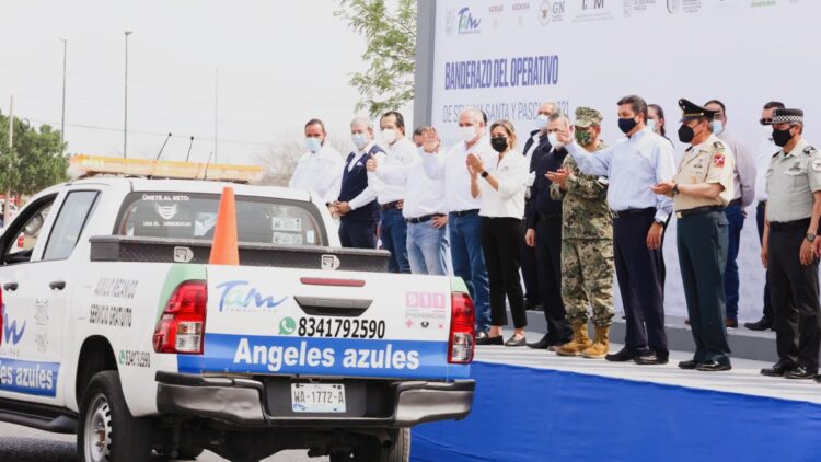 Gobernador de Tamaulipas pone en marcha operativo de Semana Santa 2021.