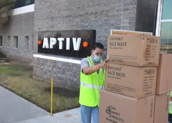 Aptiv dona equipos de protección personal a hospitales de Tamaulipas