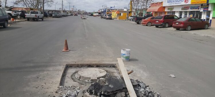Avanza pavimentación de la avenida Diego Rivera en Matamoros