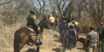 La Unidad de Patrullas Hípicas de Laredo detiene a 125 indocumentados