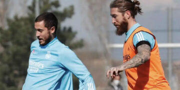 Sergio Ramos y Eden Hazard vuelven a entrenar con el grupo