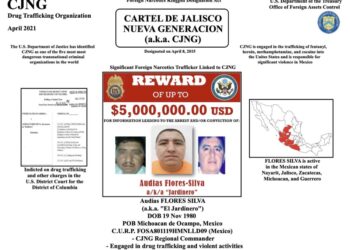 Ofrece EU hasta 5 mdd por ‘El Jardinero’ del ‘CJNG’