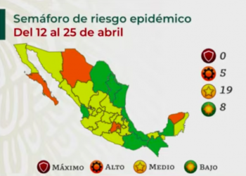 Semáforo Covid: 8 en verde, suman a Nuevo León y Oaxaca