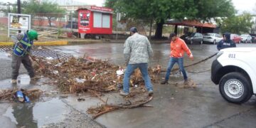 Atiende Protección Civil emergencias por lluvias en Victoria