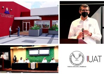 Entrega Rector de la UAT proyecto de cafetería en el Campus Tampico