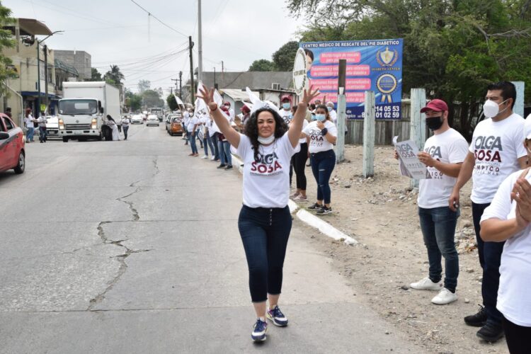 Olga Sosa realiza campaña incluyente para gobernar Tampico; suma liderazgos