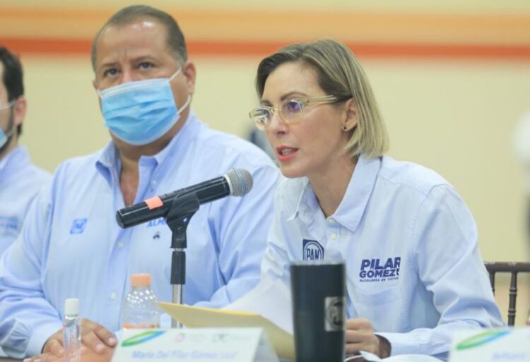 Plantea Pilar Gómez estrategia de seguridad para Victoria