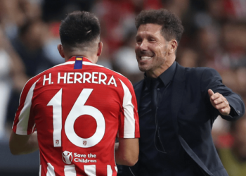 Héctor Herrera presente con el Atlético