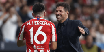 Héctor Herrera presente con el Atlético
