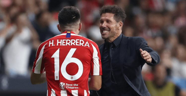 Héctor Herrera presente con el Atlético