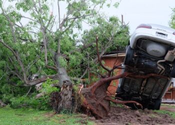Tromba deja a miles sin luz y daños materiales en el Sur de Texas
