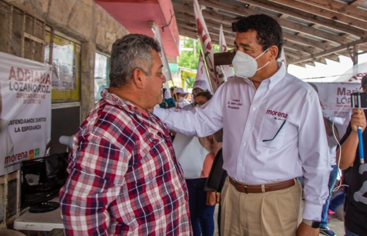 En Matamoros “estamos al 100 con ya sabes quién”, le dicen a Mario López 