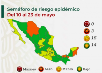 Sigue Tamaulipas en amarillo en el Semáforo Covid; verde Nuevo León y SLP