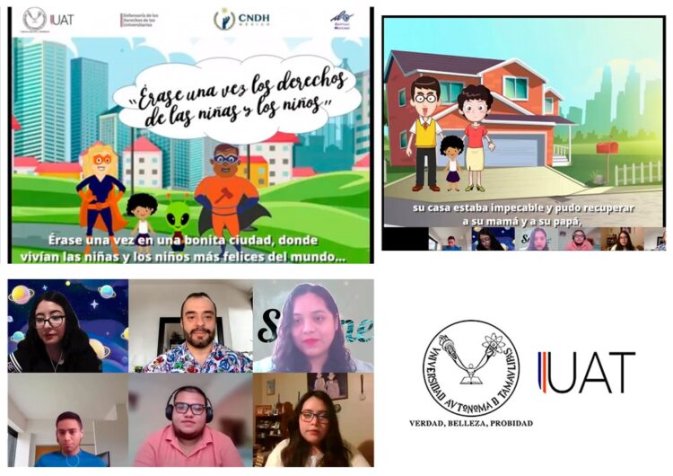 Estudiantes de la UAT recrean en video cuento los derechos infantiles