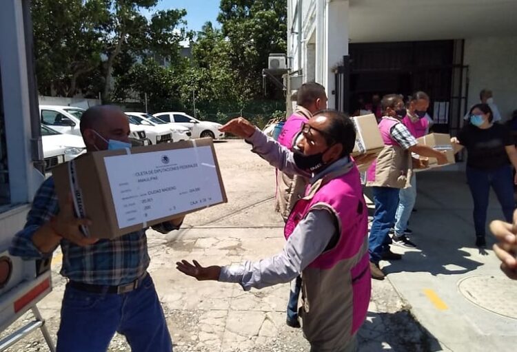 Arriban al INE Tampico boletas electorales para comicios del 6 de Junio
