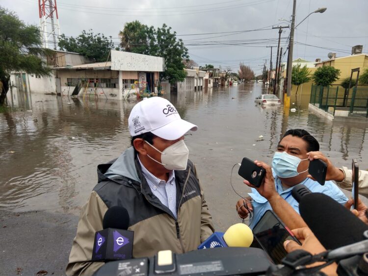 Supervisa Alcalde operativo para desaguar colonias de Matamoros, afectadas por tormenta