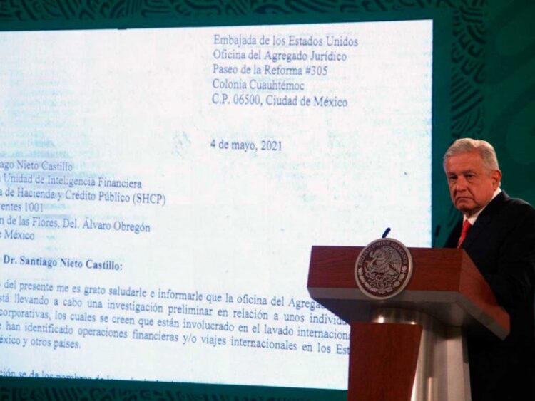 Revela AMLO en Mañanera carta de EU sobre investigación contra G. Cabeza de Vaca