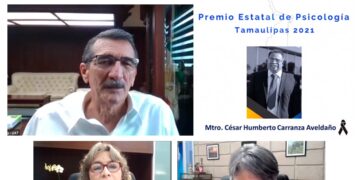 Realizan ceremonia virtual del Premio Estatal de Psicología Tamaulipas 2021