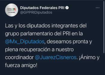Desmienten fallecimiento de René Juárez coordinador de los diputados del PRI