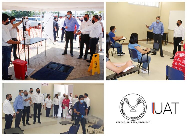 Supervisa Rector simulacro de la UAT para el regreso a clases presenciales