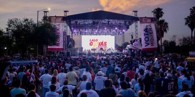 Encabeza Gattás magno cierre de campaña en Victoria con Kumbia Kings