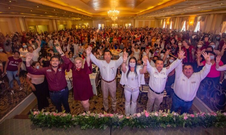 Refrendan 1,500 mujeres apoyo a Morena en Matamoros; Mario López va por Junta de Aguas