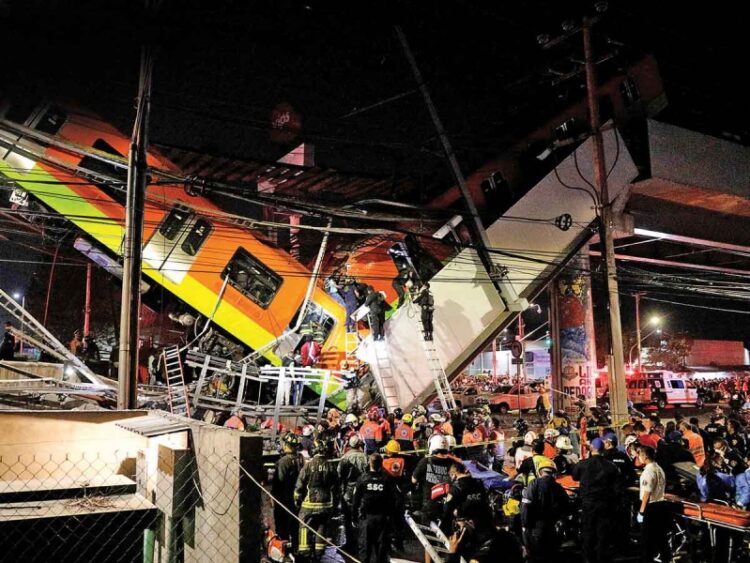 Se desploma el Metro; saldo preliminar: 23 fallecidos y 65 lesionados; 7 de ellos graves