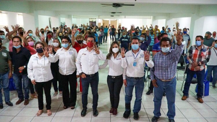 Promete Gattás respeto y lealtad a trabajadores del municipio de Victoria