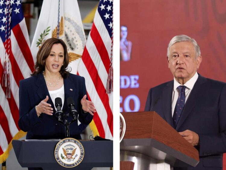 López Obrador y Kamala Harris analizan el tema migratorio