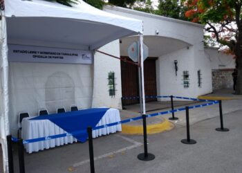 Instalan Oficialía de Partes frente a casa de Gobierno