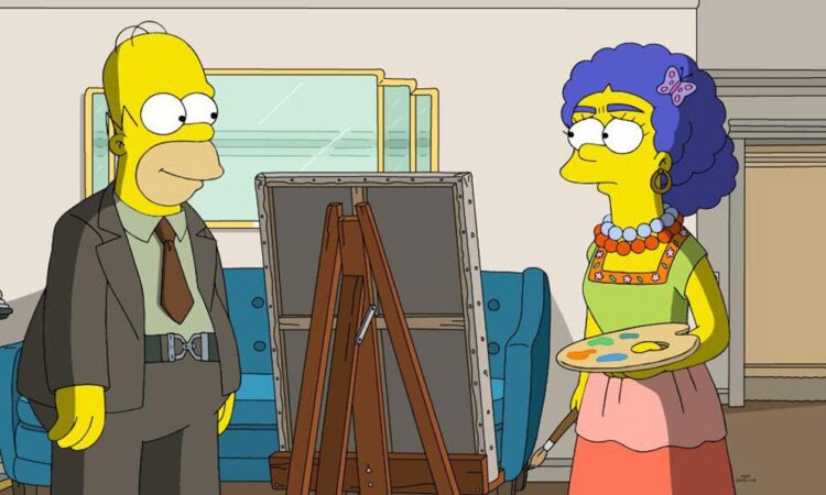 Los Simpson rinde homenaje a Frida Kahlo y Diego Rivera