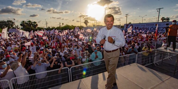 Arrasó Mario López en Matamoros; le reeligen con 108 mil 160 votos