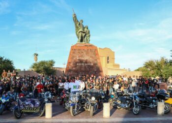 Recorren biker’s calles de Nuevo Laredo para celebrar aniversario 173