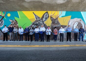 Inauguran murales urbanos en Puente Colosio de Nuevo Laredo