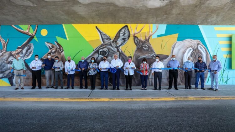 Inauguran murales urbanos en Puente Colosio de Nuevo Laredo