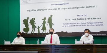 Inaugura Rector de la UAT curso sobre derechos humanos de migrantes