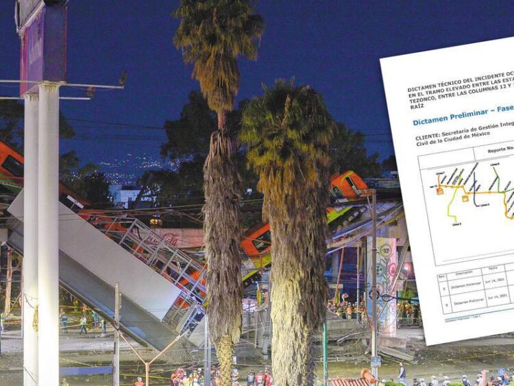 Línea 12 colapsó por falla estructural asociada a la construcción, señala peritaje independiente