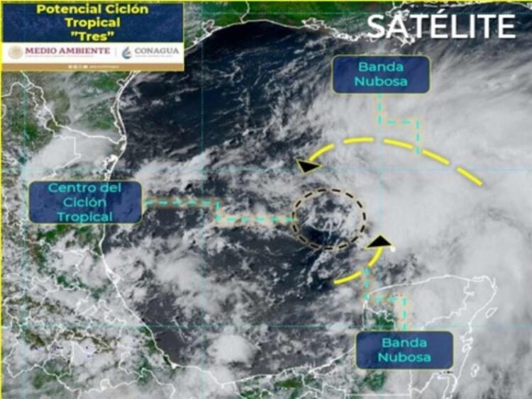 Se forma ciclón tropical en el Golfo de México