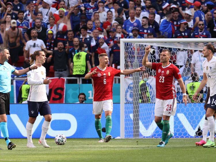 Francia rescata un empate 1-1 ante Hungría