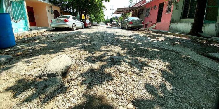 Pésimo estado de las calles en Ciudad Mante