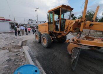 Realiza Gobierno de Matamoros acciones de pavimentación, banquetas y luminarias tipo led