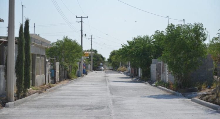 Pavimentan calles  en colonia Francisco Villa de Nuevo Laredo