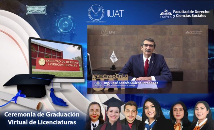 Realiza la Facultad de Derecho UAT Tampico ceremonia virtual de graduación
