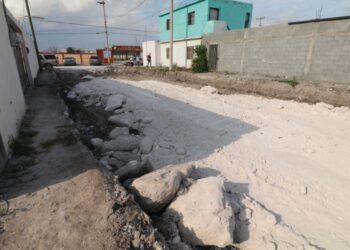 Avanza pavimentación de accesos a escuelas en Matamoros