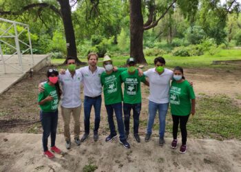 Limpian candidatos Verdes “Cochinero” que dejan otros en Victoria