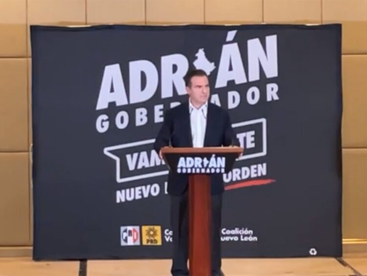 Adrián de la Garza se declara ganador de la elección a gobernador en Nuevo León