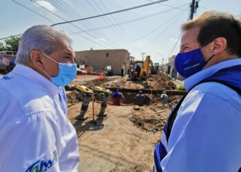 Supervisa Sanmiguel  reparación de socavones en Nuevo Laredo