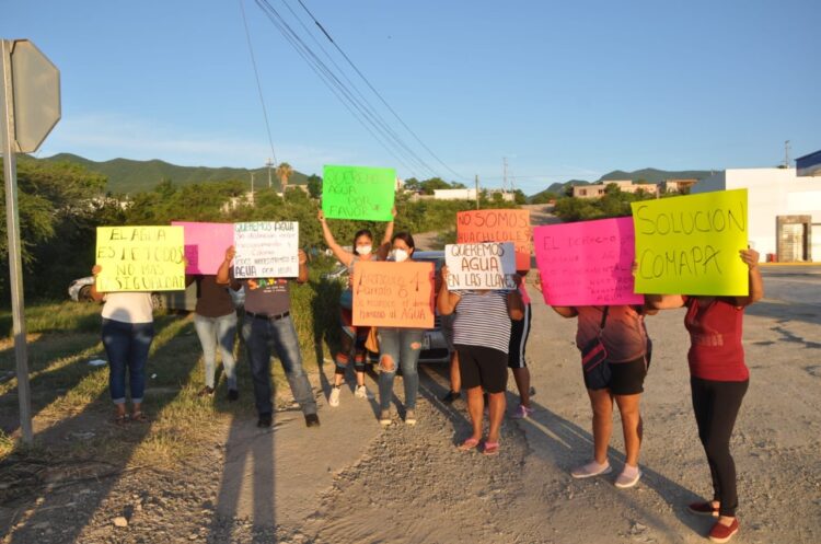 Vecinos exigen agua en colonia de Ciudad Victoria